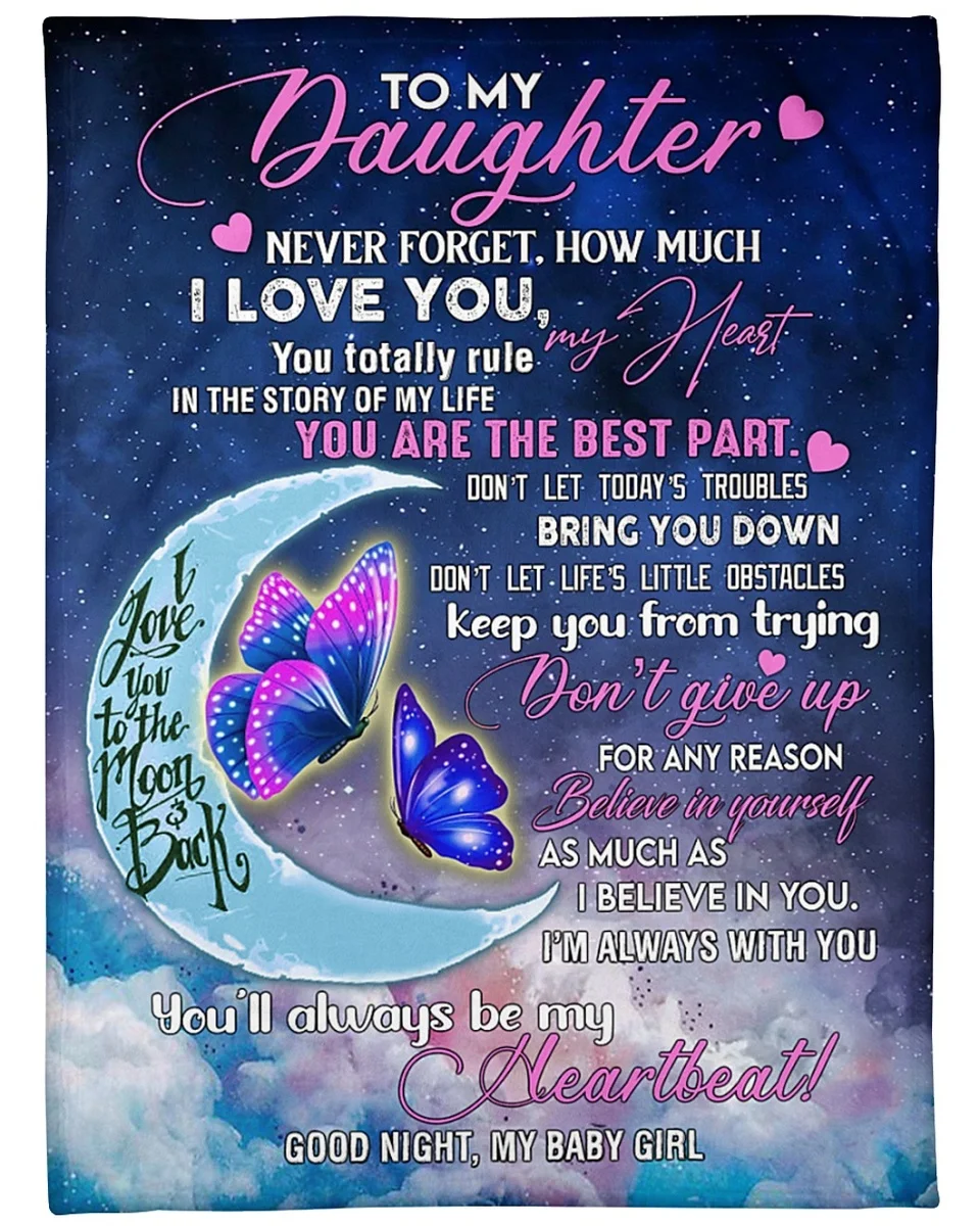 

Удобное Флисовое одеяло TOADDMOS с изображением бабочек и почтовых отправлений для дочери, мягкое тонкое зимнее теплое покрывало для сна