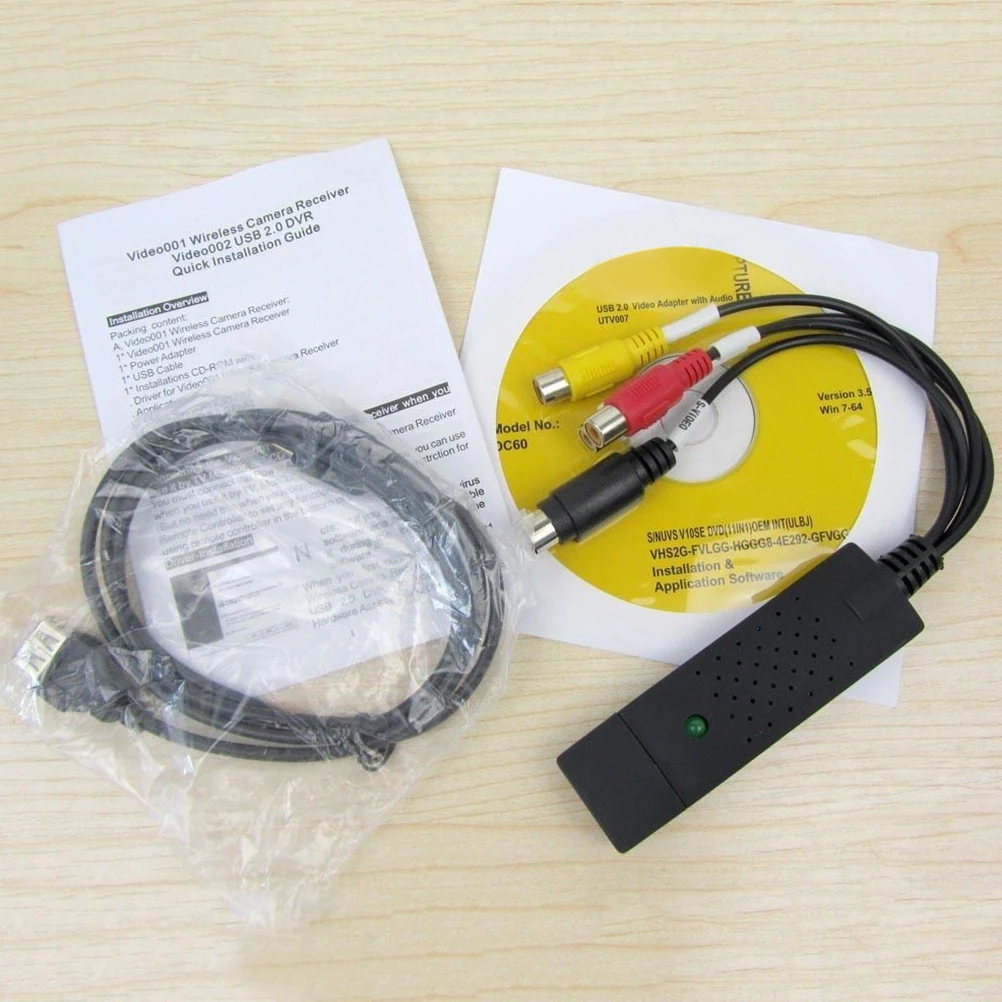 1 компл. USB 2 0 HDMI к RCA usb адаптер конвертер аудио видео кабели для ПК TV DVD VHS
