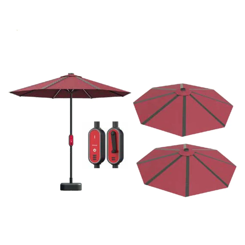 

New solar technology Product thin Film Solar Power Umbrella solar umbrella solar energy umbrella base for House