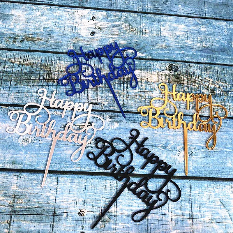 

1PC Cake Topper Simple Love English Letters Fresh Rectangular Plug-in Holiday Banquet Party Baking Dessert Decoration Supplies