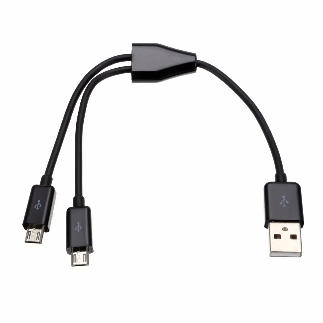 Черный Белый Цвет USB 2 0 на портный Dual Micro Мужской Y сплиттер Высокое качество