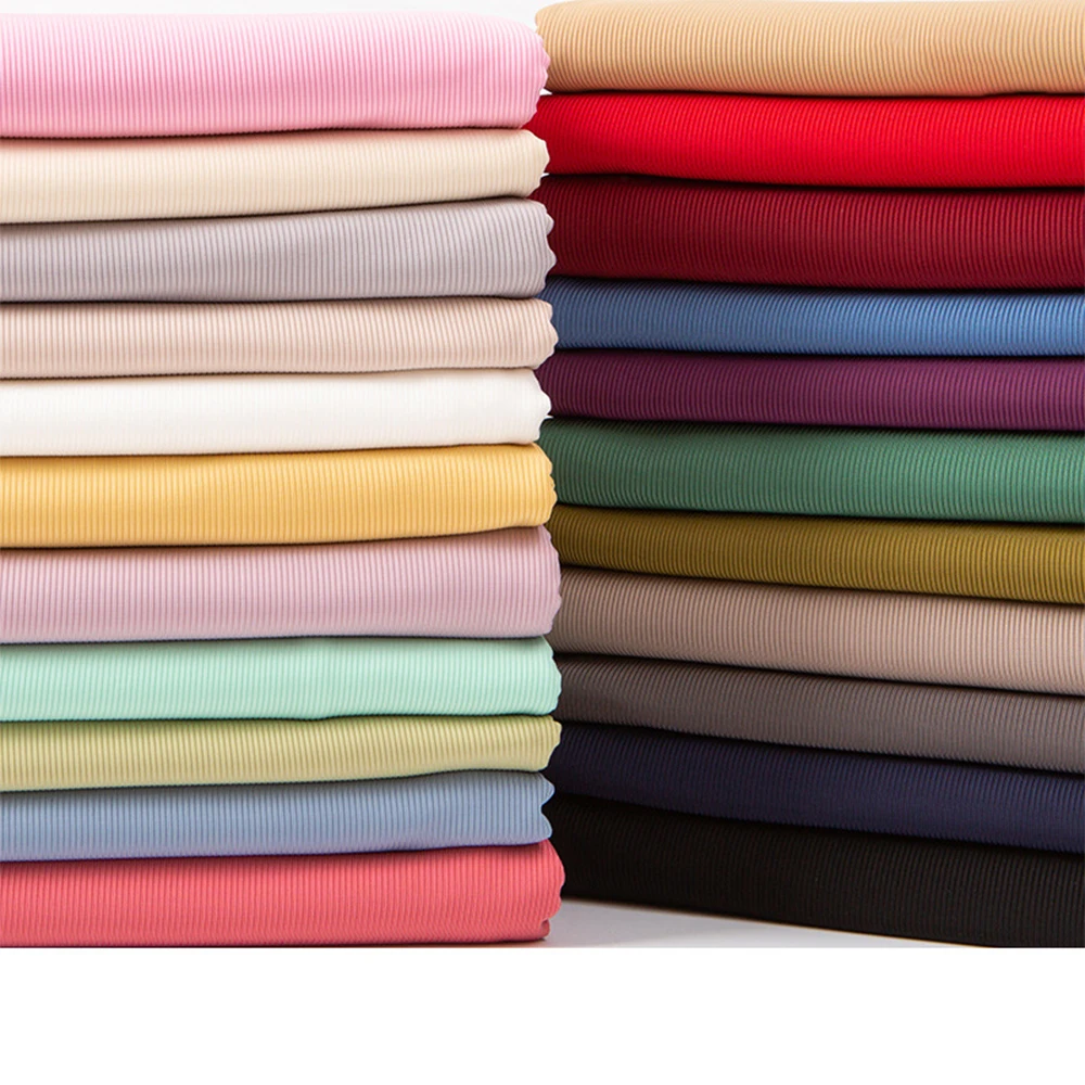 

155 см, 61 "ребристая трикотажная ткань, ребристая Ткань для шитья одежды, трикотажная ткань, эластичная ребристая ткань, спандекс ткань для вы...