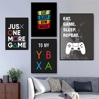 video game canvas painting modern funny poster and abstract quality watercolor print wall art pictures for boys home room decor