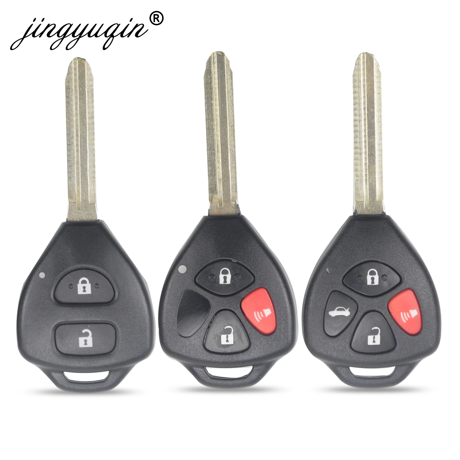 Jingyuqin 2/3/4 кнопки дистанционный ключ оболочка для Toyota Camry Avalon Corolla Matrix RAV4 Venza Yaris