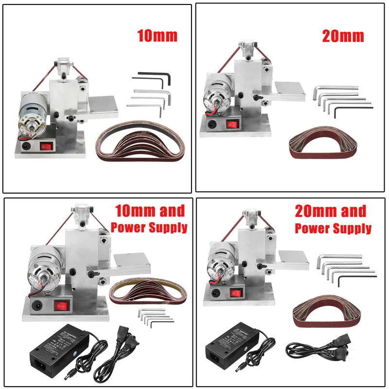 110 240 В Электрический ленточный шлифовальный станок шлифовальная полировальная