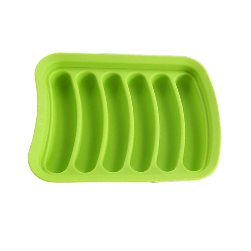 

1pc Silicone Sausage Mold Maker DIY Hot Dog Mold Kitchen Sausage Making Mold (Red, Green 2 Colors to Choose)