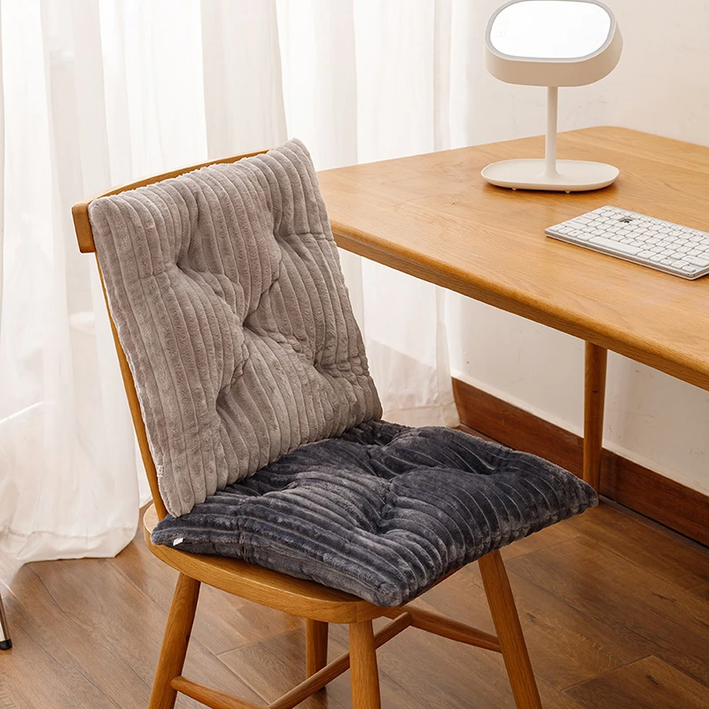 

Flannel Seat Cushion Thicken Office Chair Back Cushions PP Cotton Filling Sofa Seat Pad Removable Washable Tatami Mat Home Decor
