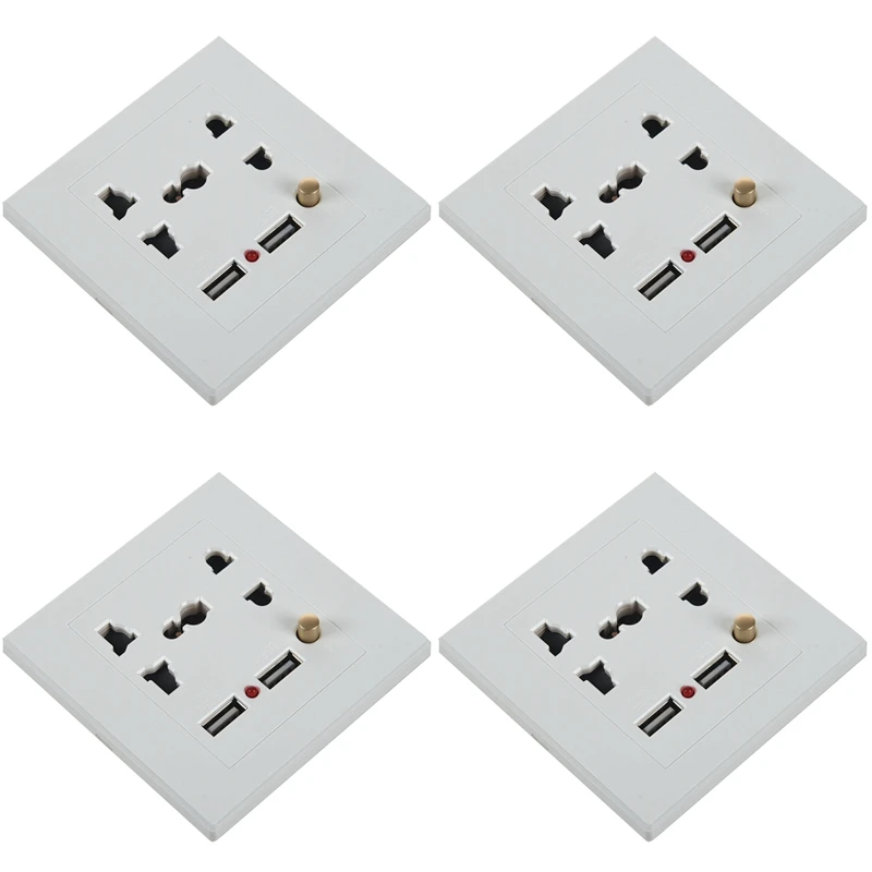 

Настенное зарядное устройство с двумя USB-портами, 4 х2, 1 А