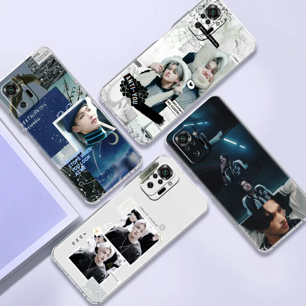 

Ateez HongJoong Bling Clear Phone Case Cover For Xiaomi Redmi Note 10 9 8 Pro K40 7 8T 9A 7A 8 9T 9C 8A 7 Soft Silicone Shell