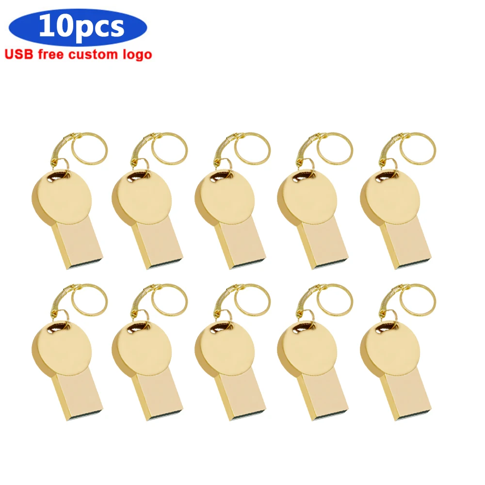 Металлический флеш накопитель USB 2 0 10 шт./лот 4 ГБ 8 16 32 64 для фотографии|USB