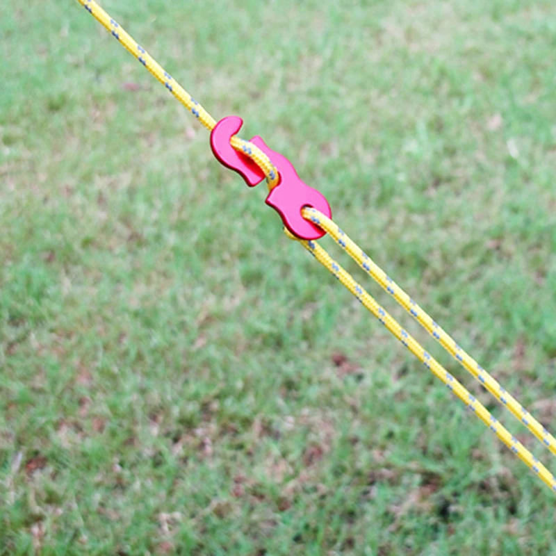 Newly 3mm Reflective Tent Cords with Rope Tensioners Adjuster Set of 4 Light Nylon Camp Cord Wind Buckle for Hiking | Спорт и