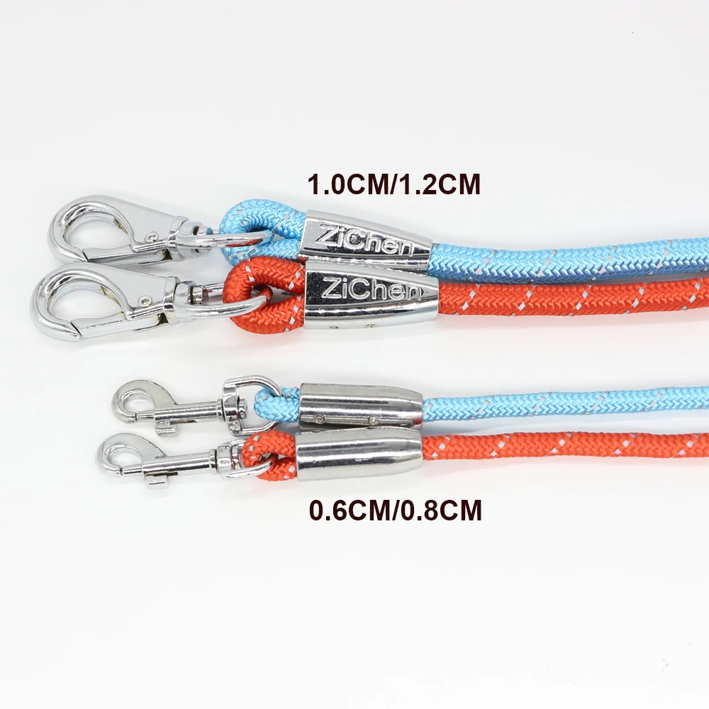 Поводок для собаки светоотражающий нейлоновый прочный больших средних и