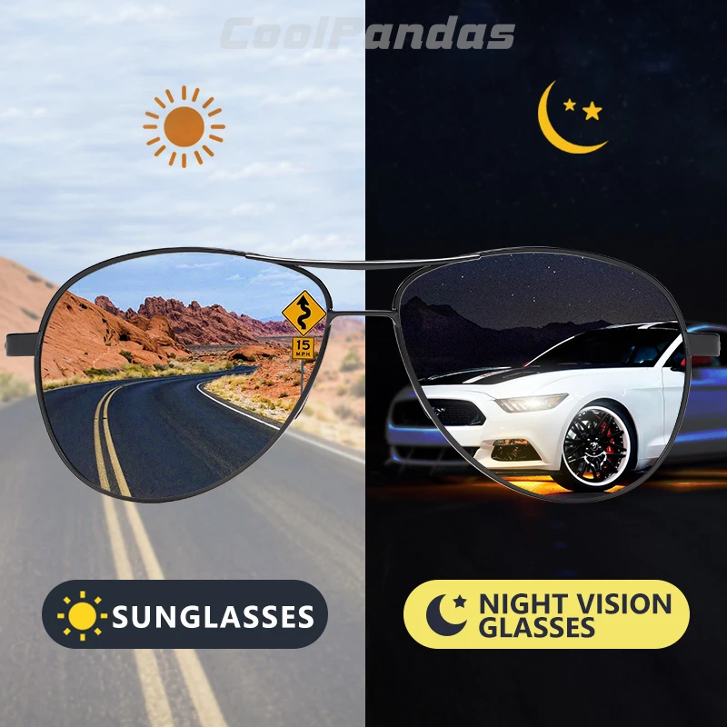 

2020 Vintage Photochromic Sunglasses Men Women Polarized Chameleon Sun glasses Anti-glare Safe Driving Eyewear zonnebril heren