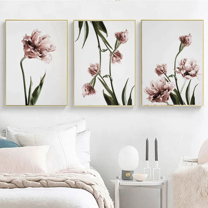 Абстрактный Осенний цветок Природа Пейзаж скандинавский холст плакат печать