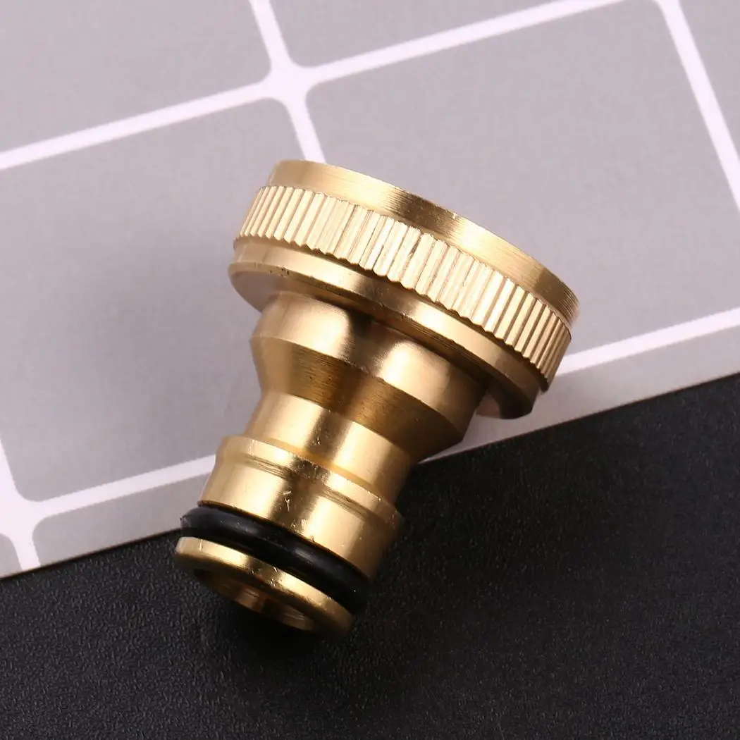 Новая латунная насадка на шланг соединитель 3/4 дюйма с золотой резьбой для