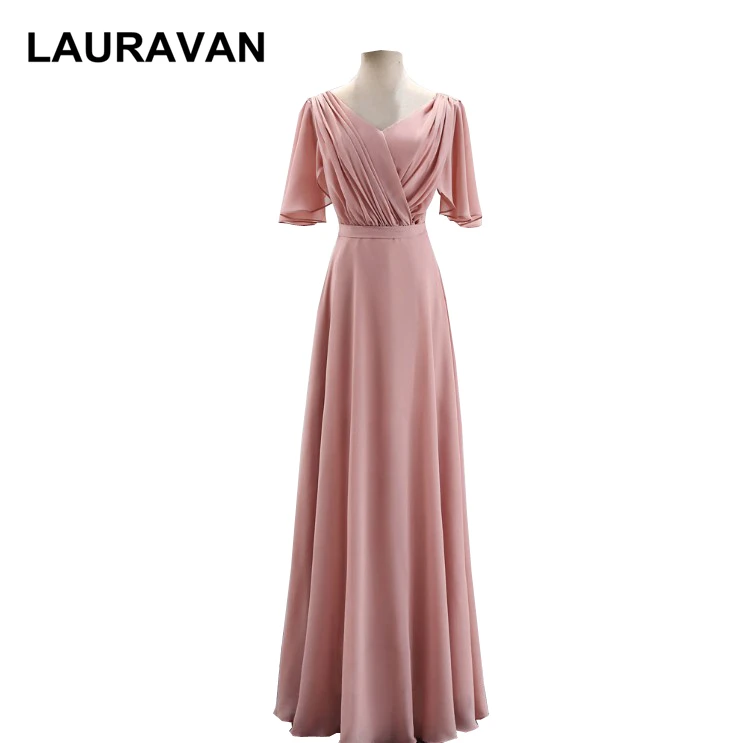 Женское шифоновое платье для подружки невесты 2020 длиной до пола вечернее длинное