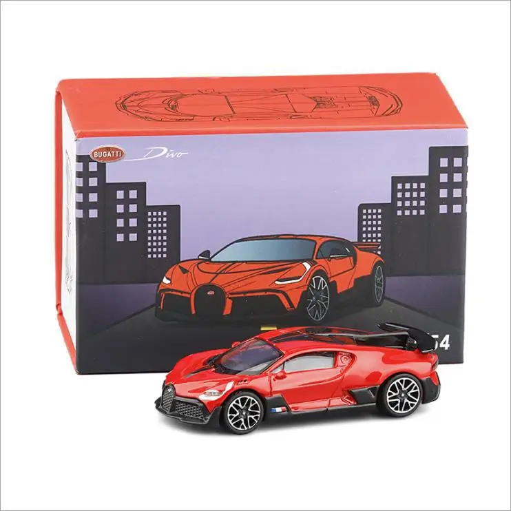 

1:64 JKM Diecast Mini Bugatti DIVO Racing Car Model Toys with Box for Kids Collections Birthday New Year Gift