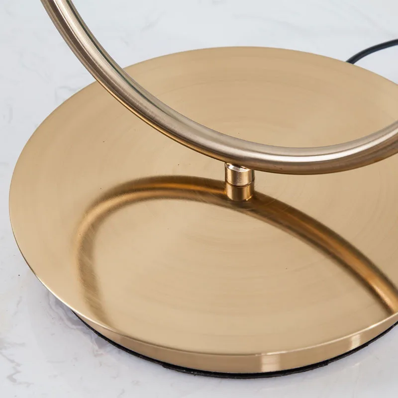 Оригинальный светодиодный Железный стеклянный шар настольная лампа