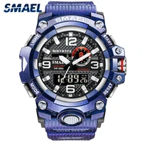smael men%e2%80%99s sport watches dual time man digital watches 2021 modern waterproof 50 m led alarm clock men military wristwatch 8035