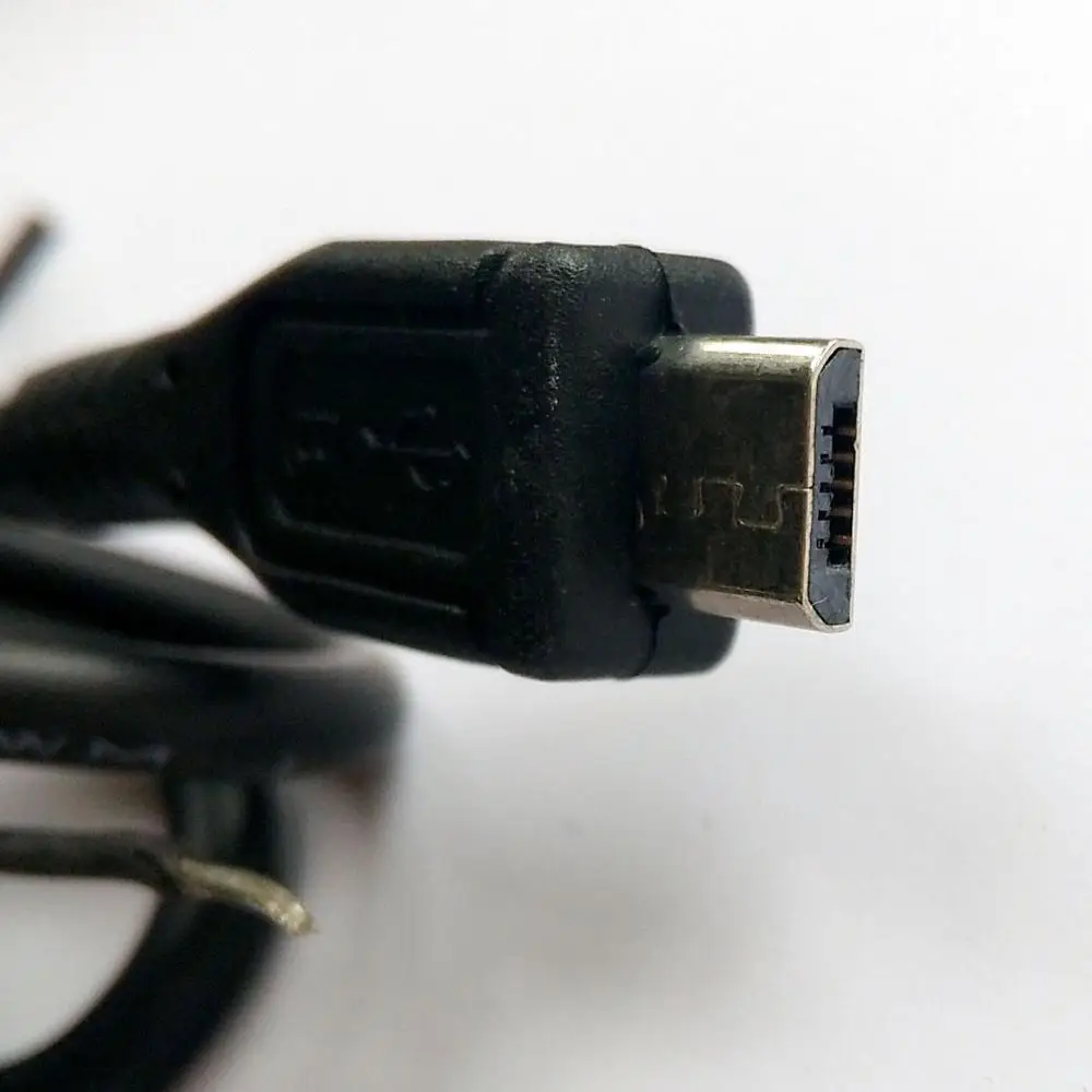 15 шт. высококачественный черный штекер micro Usb 2 провода кабель питания шнур для