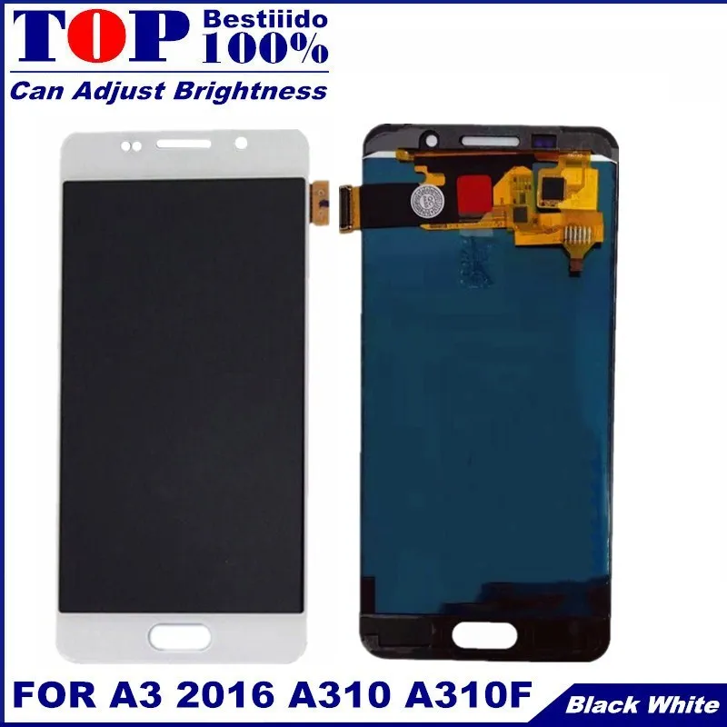 Для Samsung Galaxy A3 2016 A310 A310F A310H A310M ЖК дисплей протестированный дигитайзер сенсорный