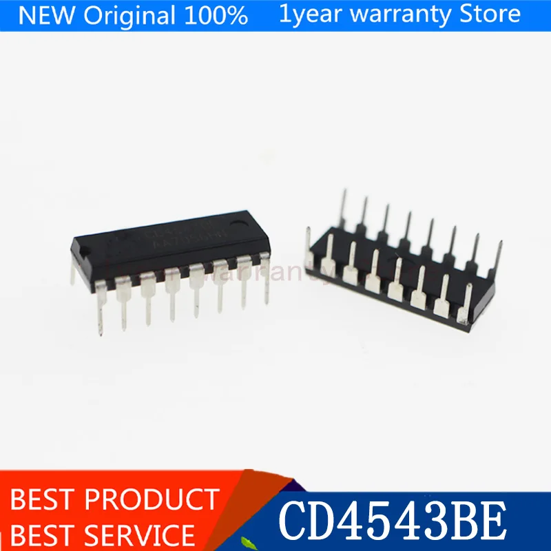 20 шт./лот CD4543BE DIP-16 ЖК-драйвер декодер чип CMOS 4543 новый оригинальный | Электроника