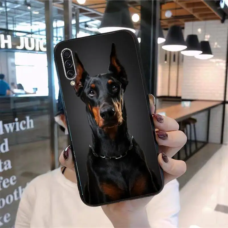 

Animal Dachshund Doberman dog Phone Case For Samsung Galaxy M10 20 30 A 40 50 70 71 6S A2 A6 A9 2018 J7 CORE PLUS STAR S10 5G C8