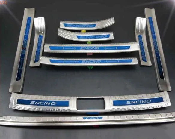 

Защита порога из нержавеющей стали для Hyundai ENCINO 2018-2019, защита порога багажника, защита от царапин, автомобильные аксессуары