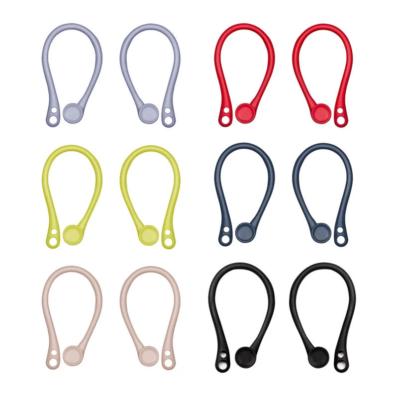 Support d'écouteurs en Silicone Anti-perte  2 pièces  crochets d'oreille pour Apple Airpods 1/2