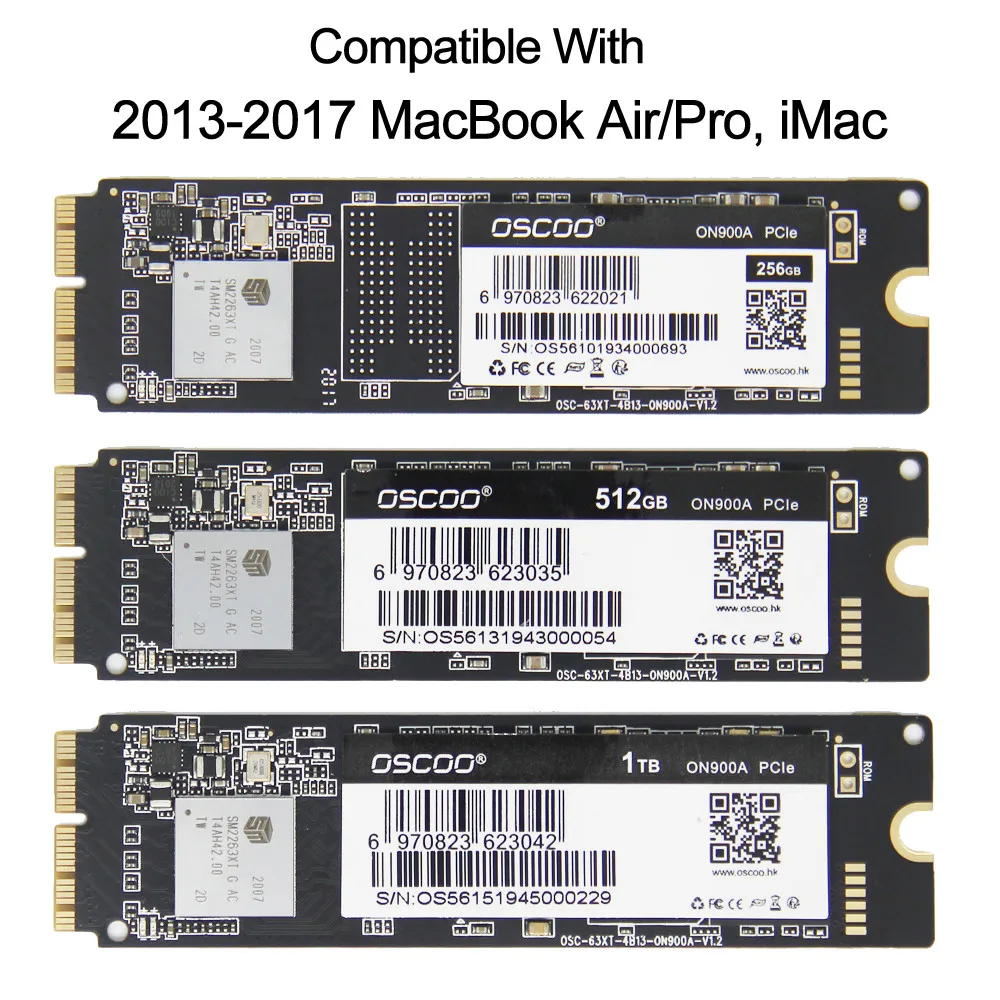 Новый твердотельный накопитель 256 ГБ 512 SSD для 2014 2017 Macbook Air A1465 A1466 Pro Retina A1502 A1398 1 ТБ