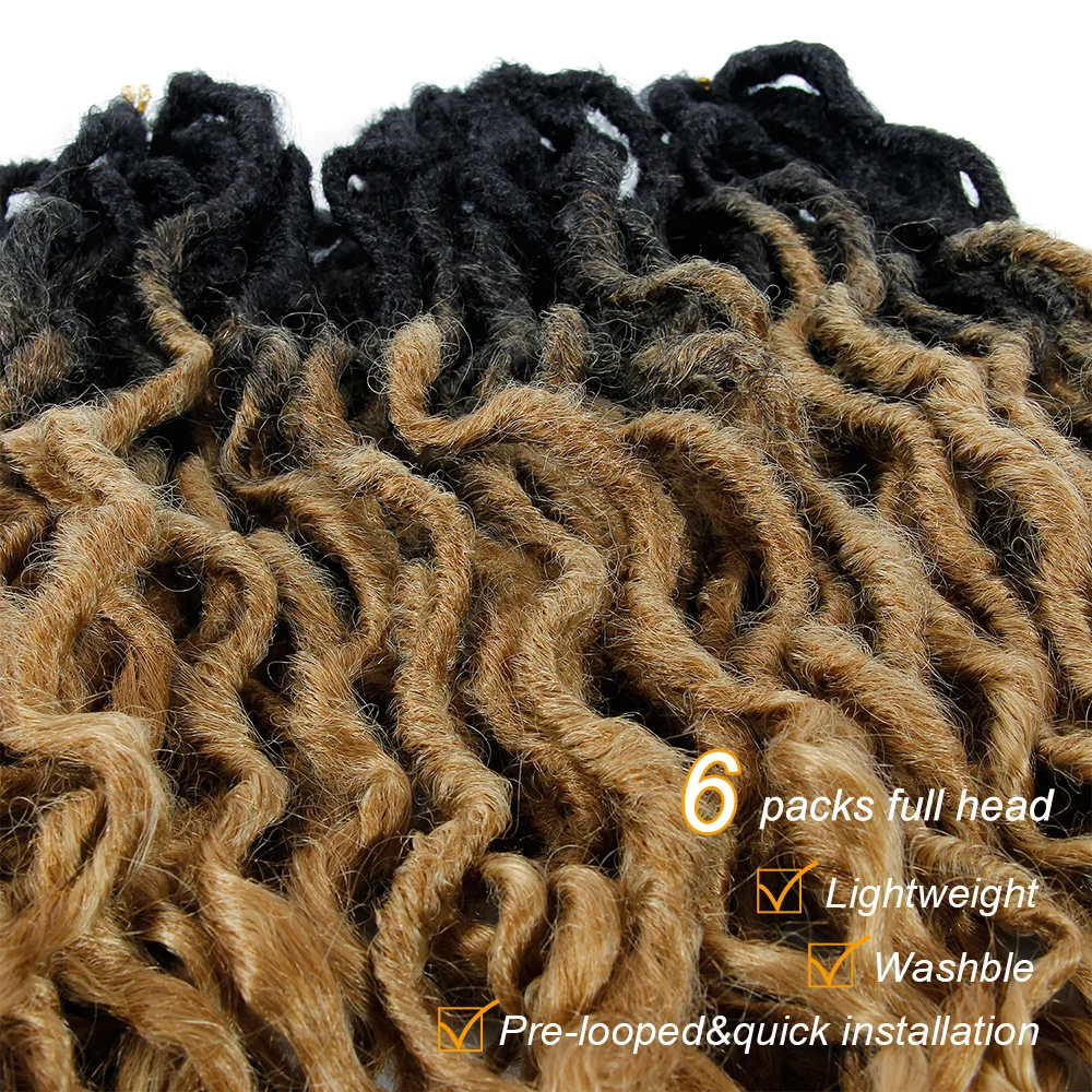 Искусственные локоны в стиле Crochet огромные косички из волос богемном Locs 16 &