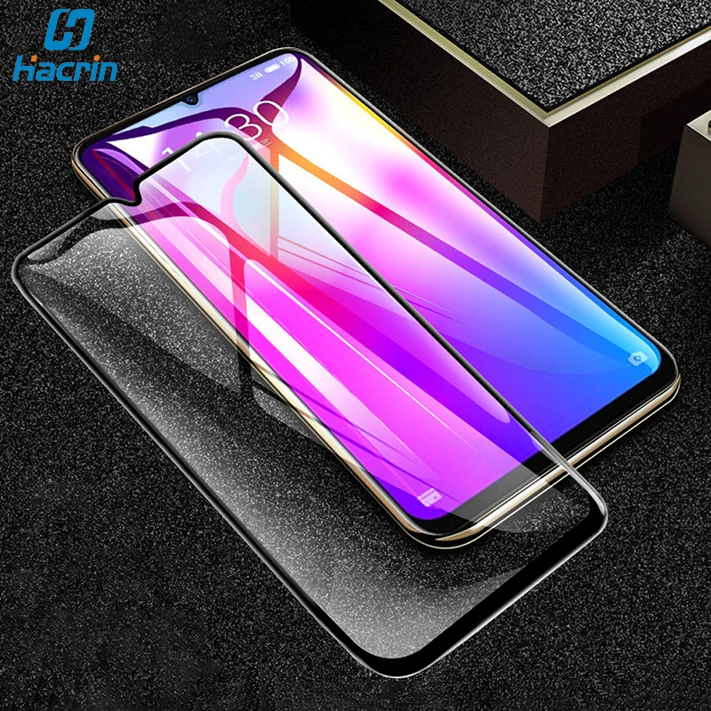 Hacrin для Xiaomi Redmi 8 закаленное стекло прозрачное против царапин полное покрытие