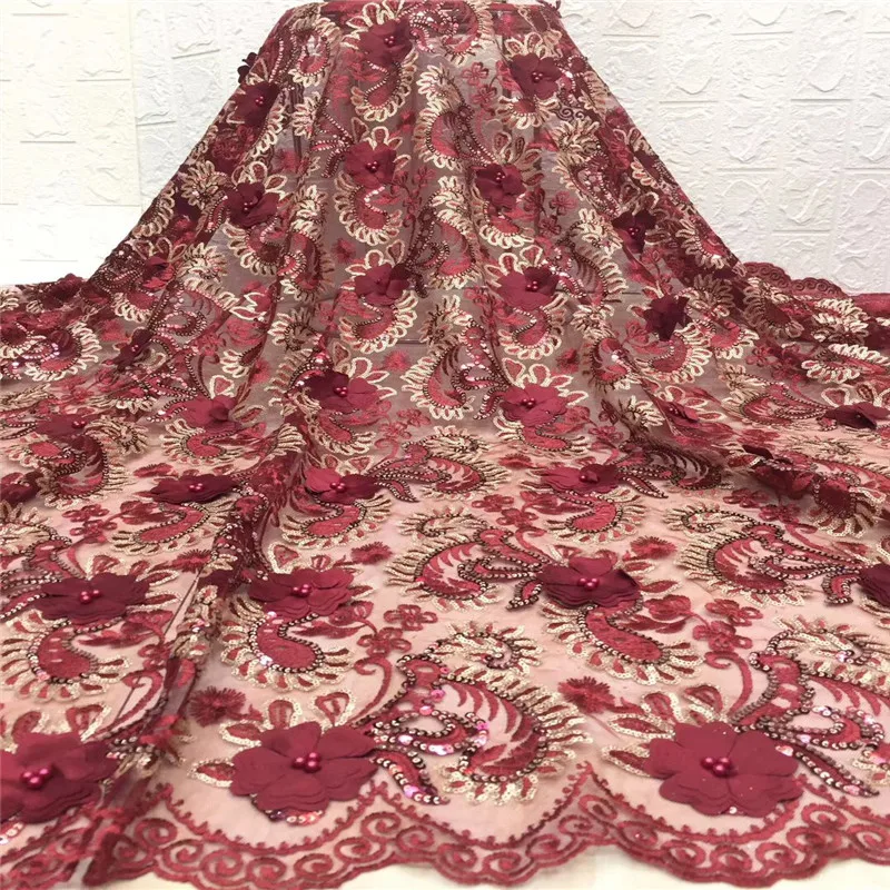 Fashion Purple Indian George Fabrics 2018 High Quality African Fabric With Guipure Handcut Sequins Lace white | Дом и сад