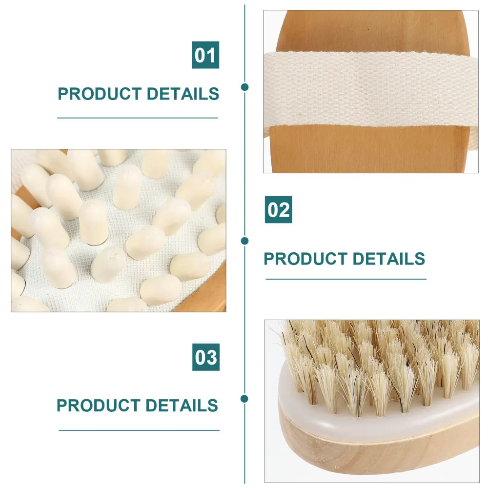 

2pcs Body Scrub Brush Dry Body Brush Exfoliator for Shower Skincare Scrubber