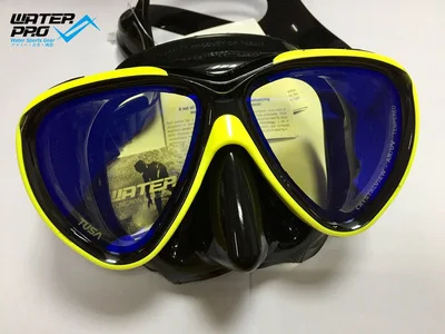 Black Yellow Маска для дайвинга Tusa M-211SY - Цвет: Black Yellow