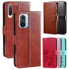 Чехол-книжка для Xiaomi Redmi 9, 9AT, 9C NFC Note 9, 9S, 10 Pro Max, Poco F3, M3, X3 Pro, кожаный