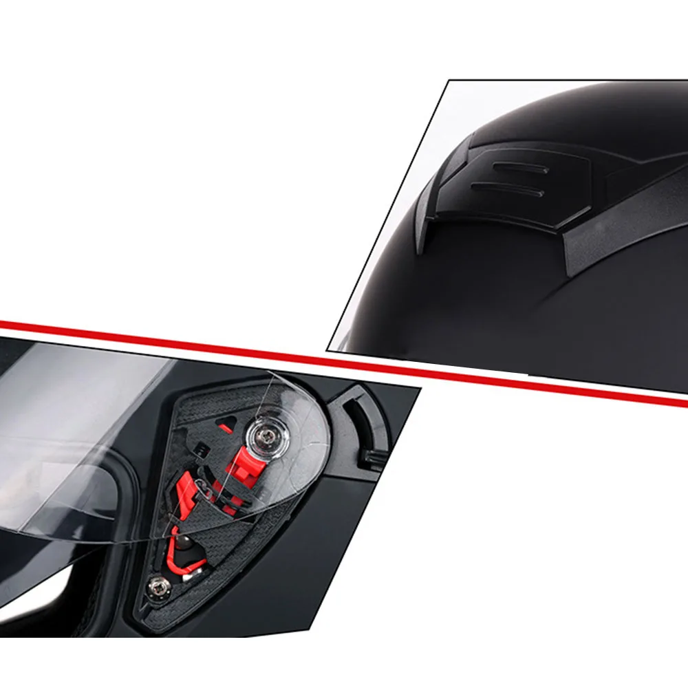 Мотоциклетный шлем с откидной крышкой модульный мотоциклетный двойными линзами