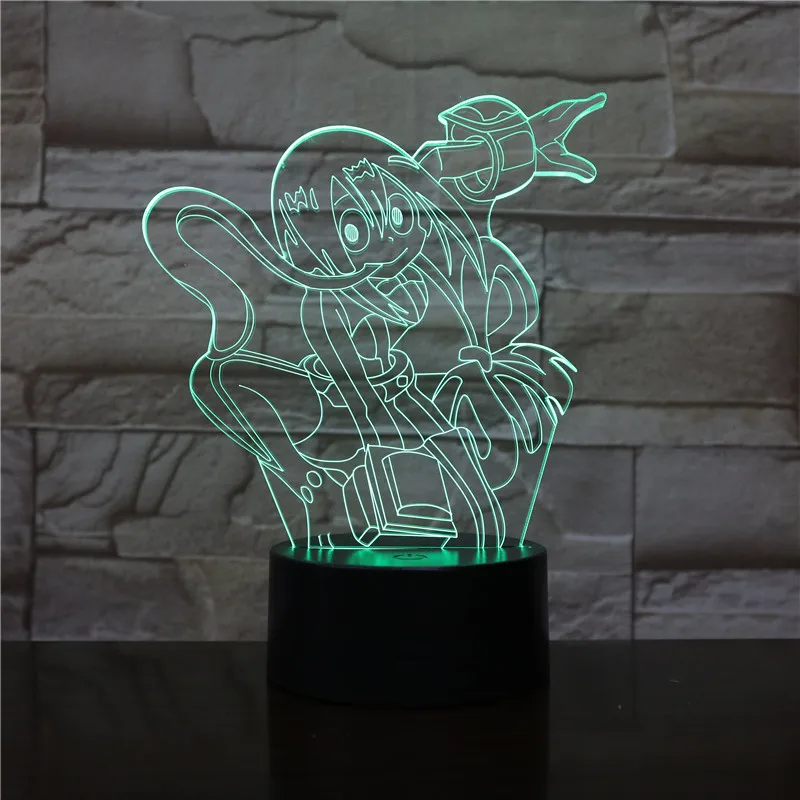 Мультяшный женский 3d ночник светодиодный светильник для девочек декор комнаты