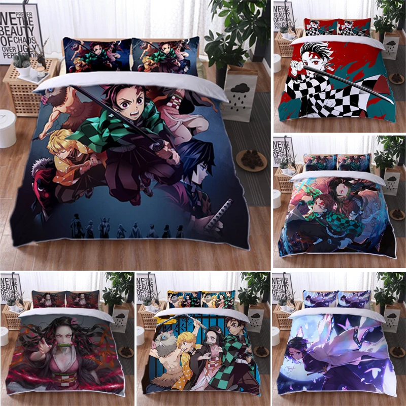 

Комплект постельного белья из пододеяльника и наволочки, рассекающее демонов,