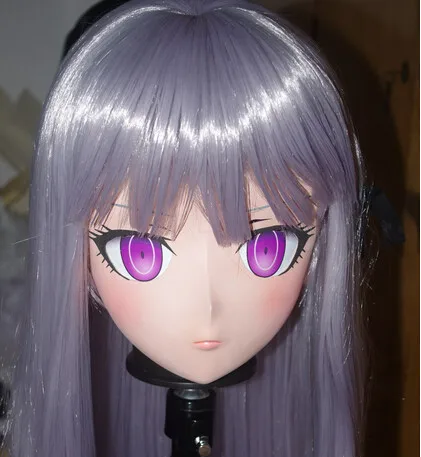 (C2-049)Top Quality Handmade Kigurumi Silicone Rubber Face Mask Cosplay Crossdresser Doll Kigurum Anime Role Play - купить по