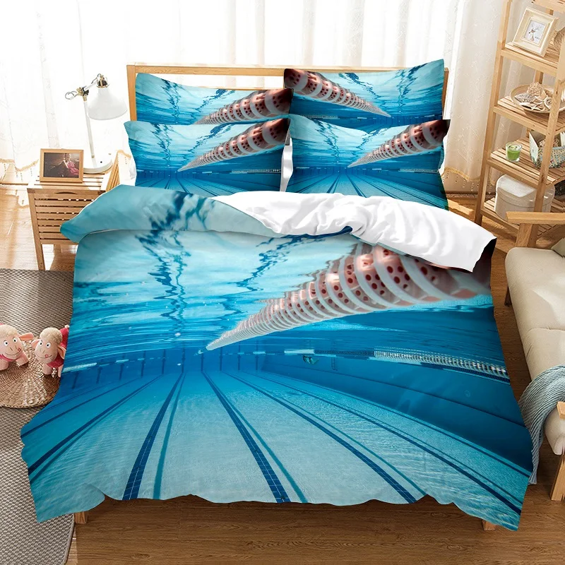 

Aquatic Sports Bedding Set Duvet Cover Set 3d Bedding Digital Printing Bed Linen Queen Size Bedding Set Fashion Design