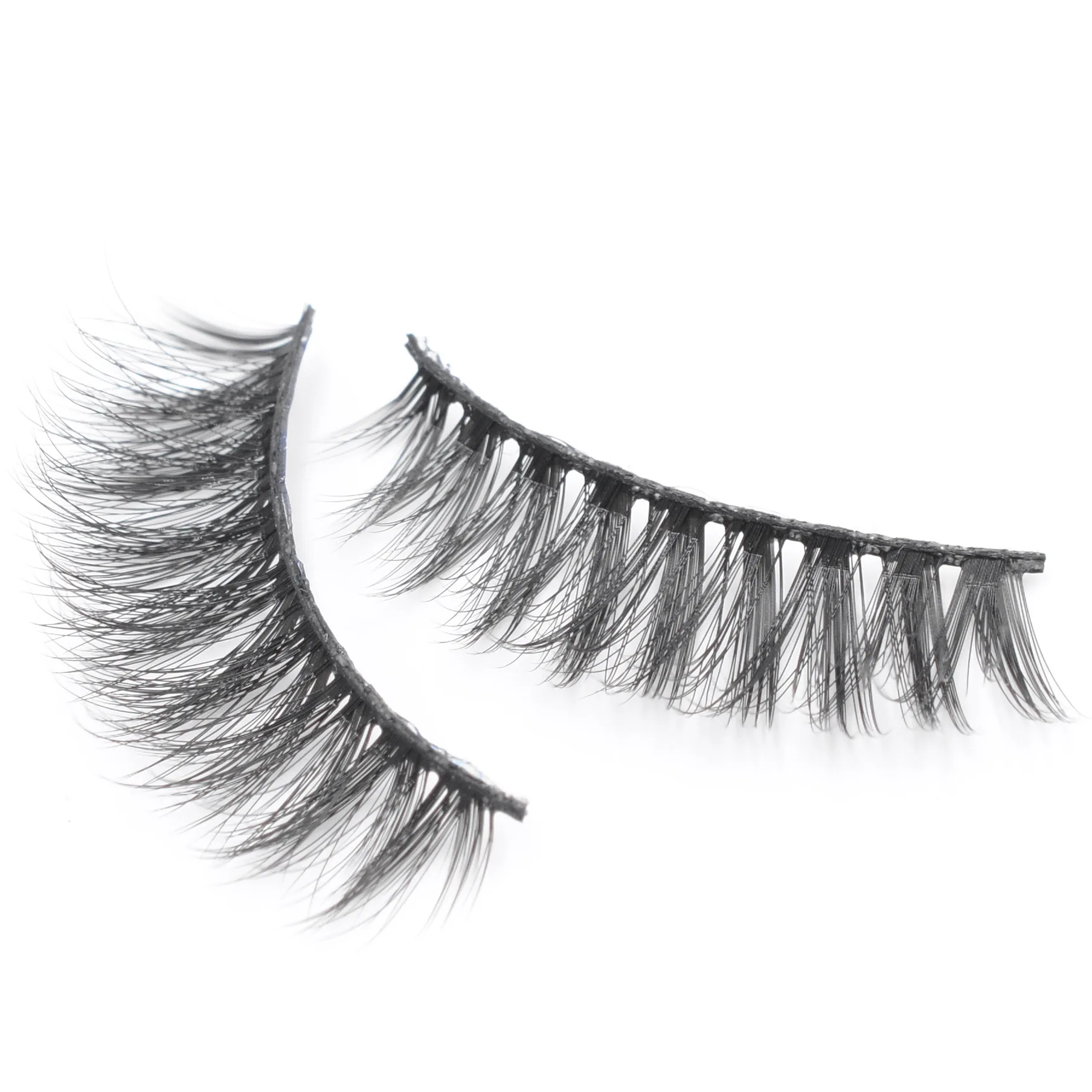 Новинка 1 пара ручная работа 3D Поддельные ресницы Короткие накладные крестик