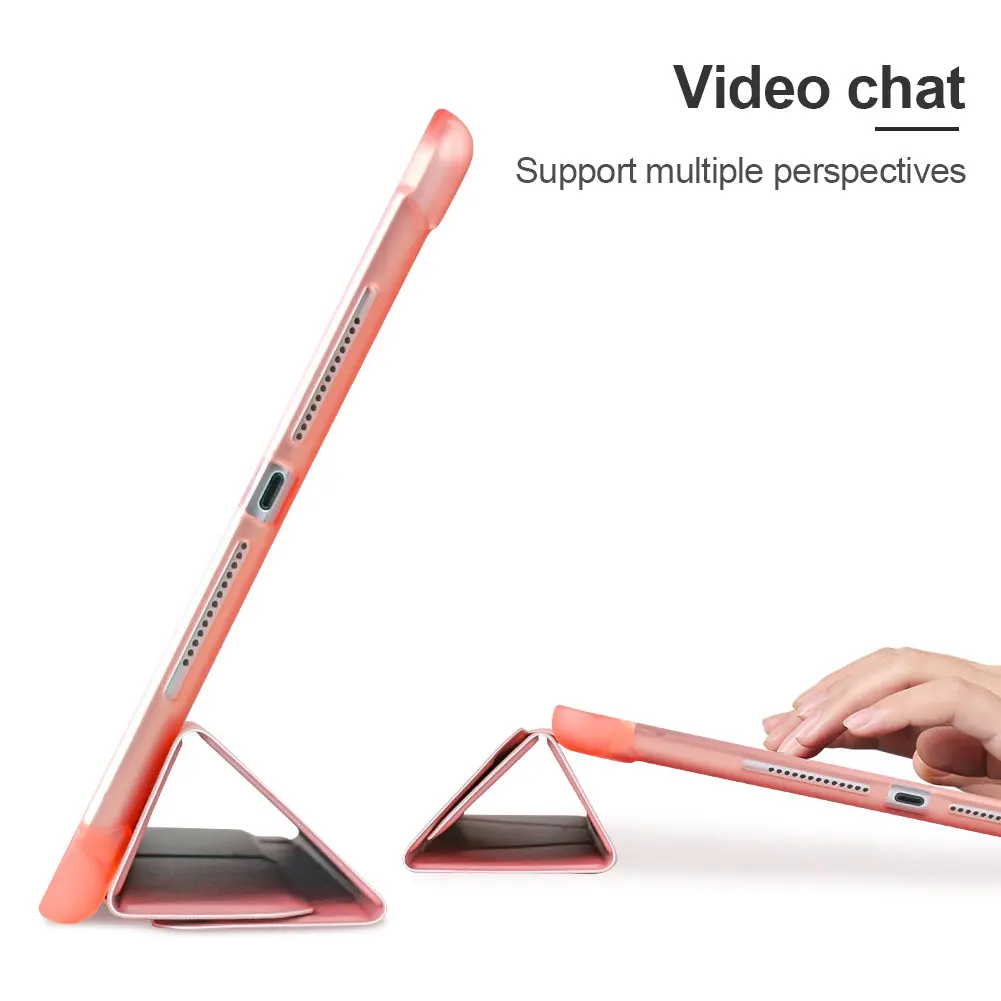 Для iPad 10,2 дюймов iPad 7 чехол с карандашом держатель Трансформеры подставка чехол для iPad Air 3 Pro 10,5 умный чехол спящий режим