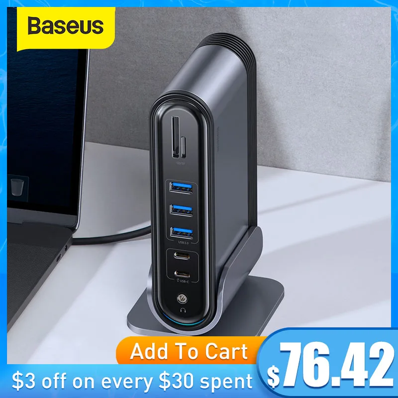 Baseus USB C концентратор Тип Multi Touch HDMI совместимость с 3 0 Мощность адаптер док станция