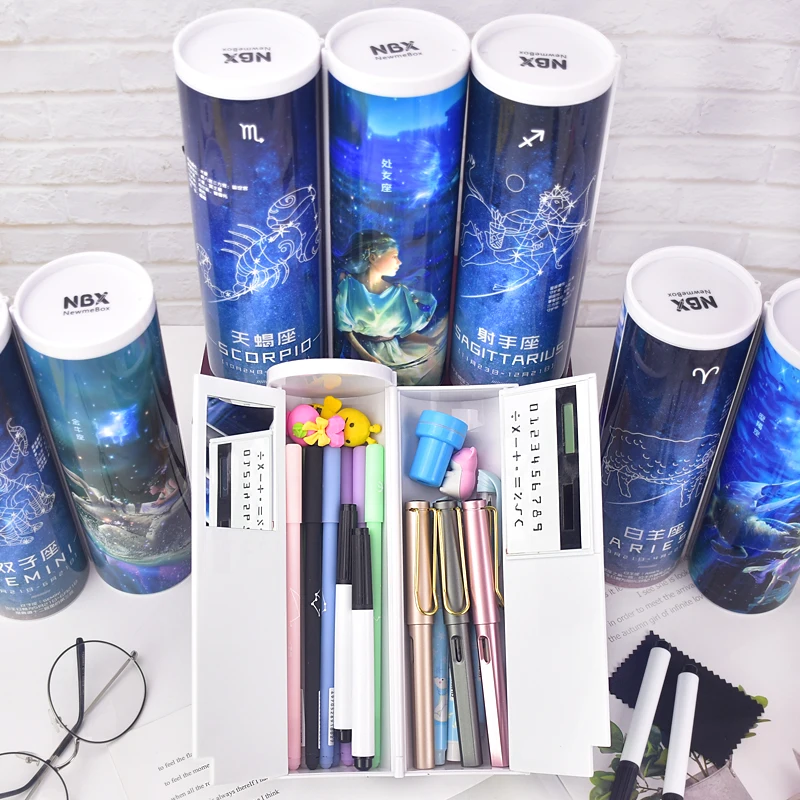 Новый креативный чехол карандаш зодиака с солнечной батареей