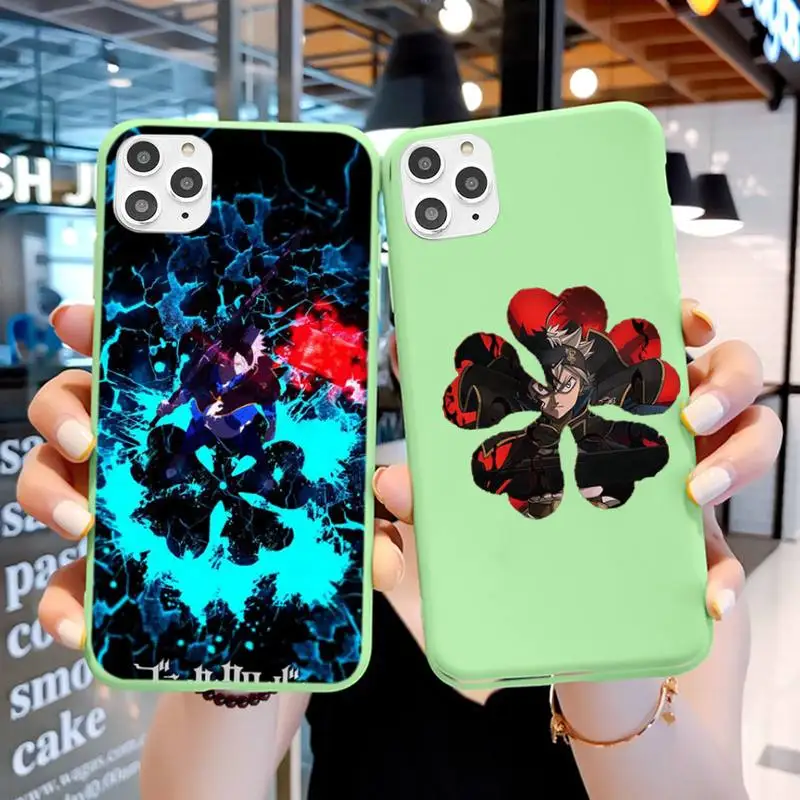 

Anime Phone Case For IPhone 6 6s 7 8 Plus X Xs Xr Xsmax 11 12 Pro Promax 12mini Candy Green Silicone Cover