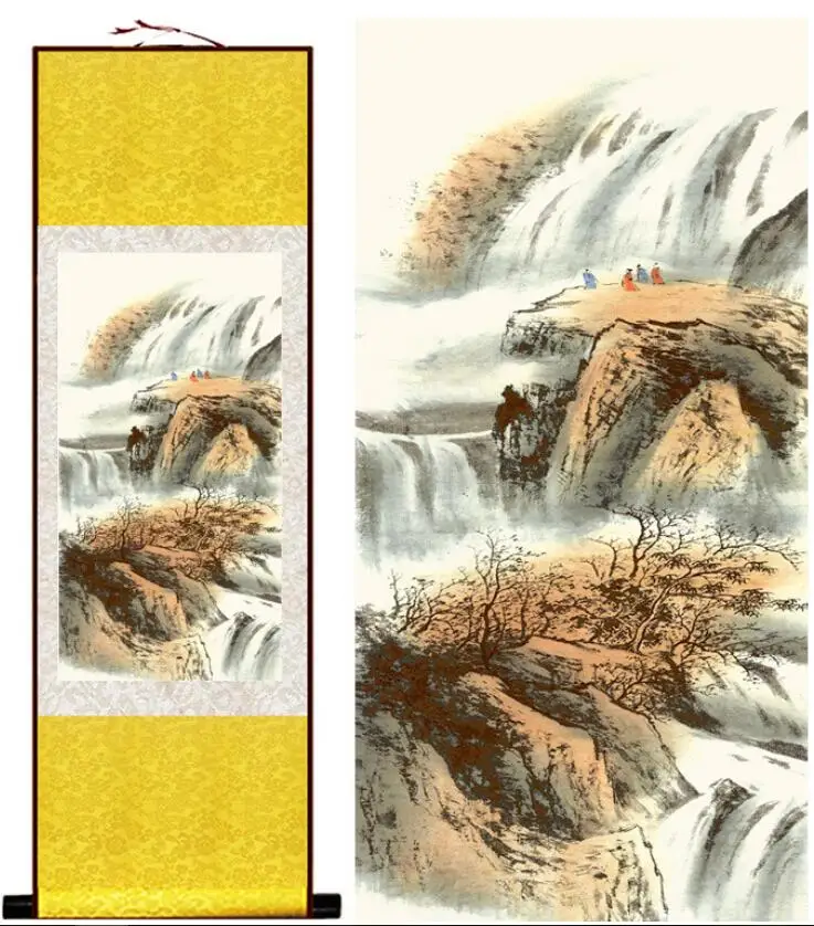 

landscape painting Home Office Decoration Chinese scroll painting Mountain and water paintingPrinted painting