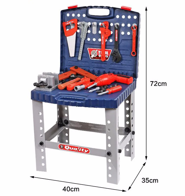 

69PCS/Set KidsToolbox Kit Children's Simulation Repair Tools Workbench Toy Set Engineering Learning Toys Plastic Hand DIY Tools