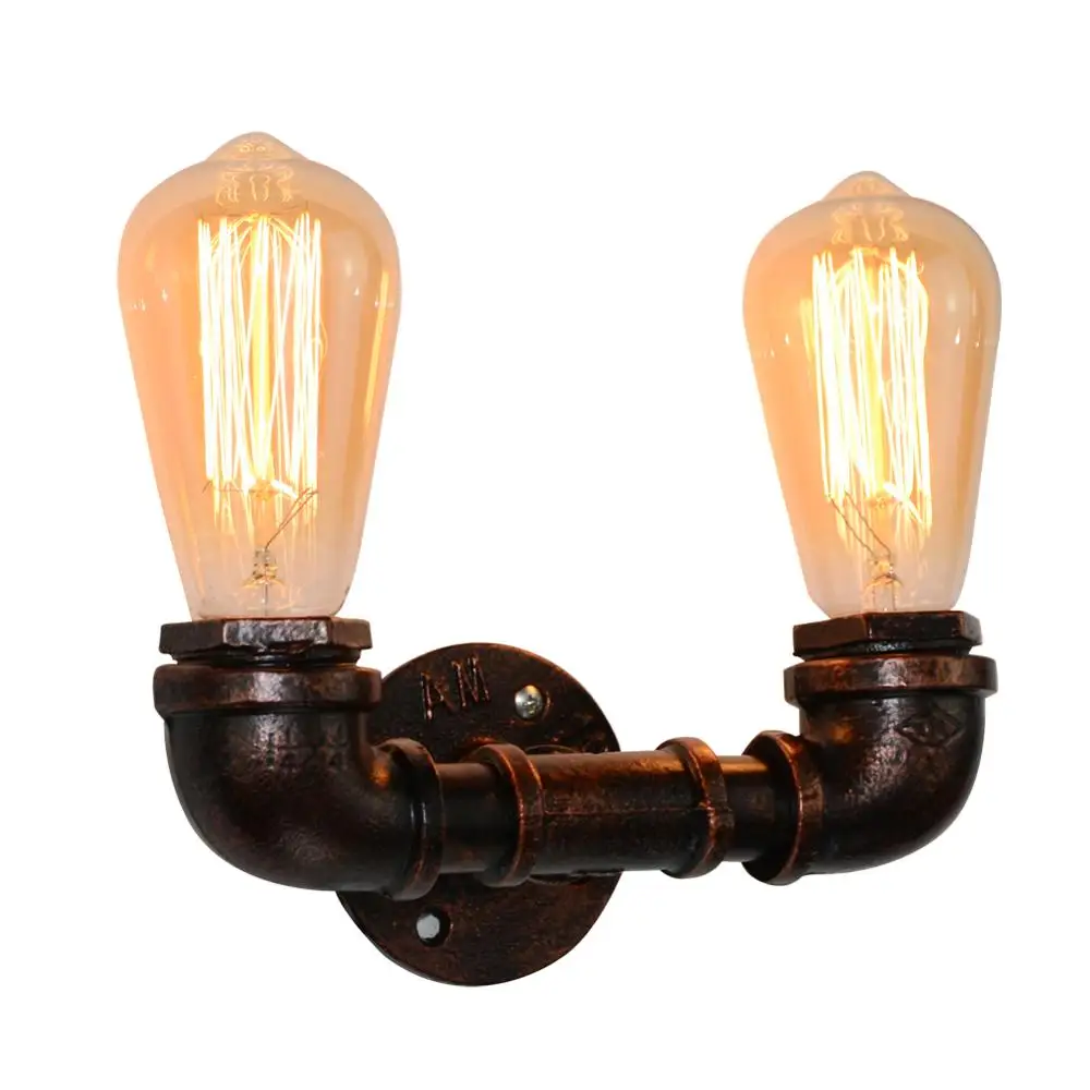 

110-220 В лофт американский кантри промышленный Железный Ретро водопровод Настенные светильники винтажное Освещение E27 Настенные светильники...