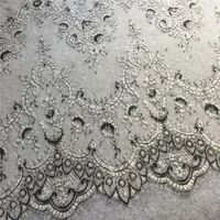new french eyelash lace fabric diy exquisite lace embroidery clothes wedding dress accessories rs806